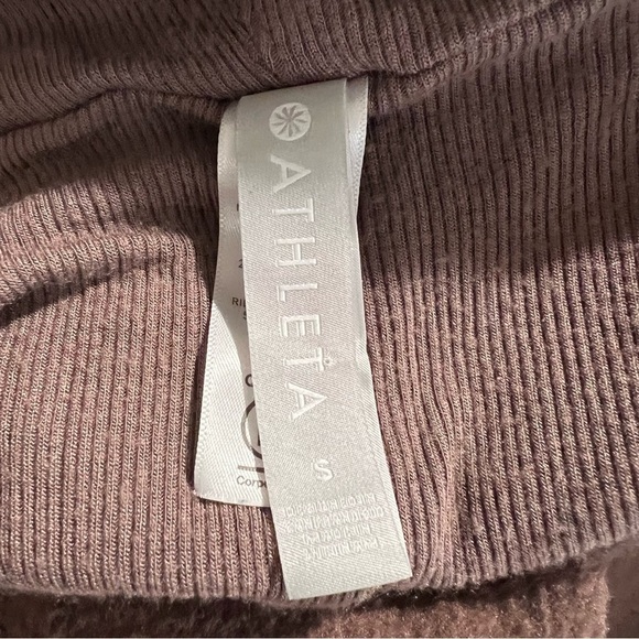 ATHLETA Cozy Soft Canopy Wrap in Nirvana Mineral Brown Cardigan Small - Picture 11 of 12